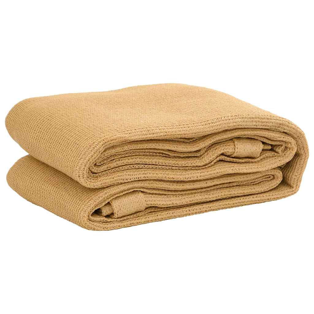Zeltteppich Sandfarbe 400x700 cm HDPE