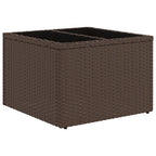 12-teiliges Gartensofa-Set mit Kissen, braun, Polyrattan