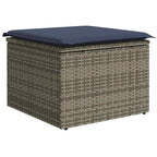 13-teiliges Gartensofa-Set mit Kissen, grau, Polyrattan