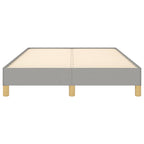 Bettgestell ohne Matratze Hellgrau 120x190 cm Stoff