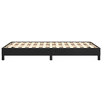 Bettgestell ohne Matratze Schwarz 120x190 cm Kunstleder