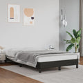 Bettgestell ohne Matratze Schwarz 120x190 cm Kunstleder