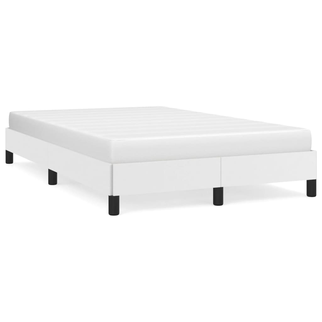 Bettgestell ohne Matratze Weiß 120x190 cm Kunstleder