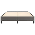 Bettgestell ohne Matratze Grau 120x190 cm Kunstleder