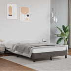 Bettgestell ohne Matratze Grau 120x190 cm Kunstleder