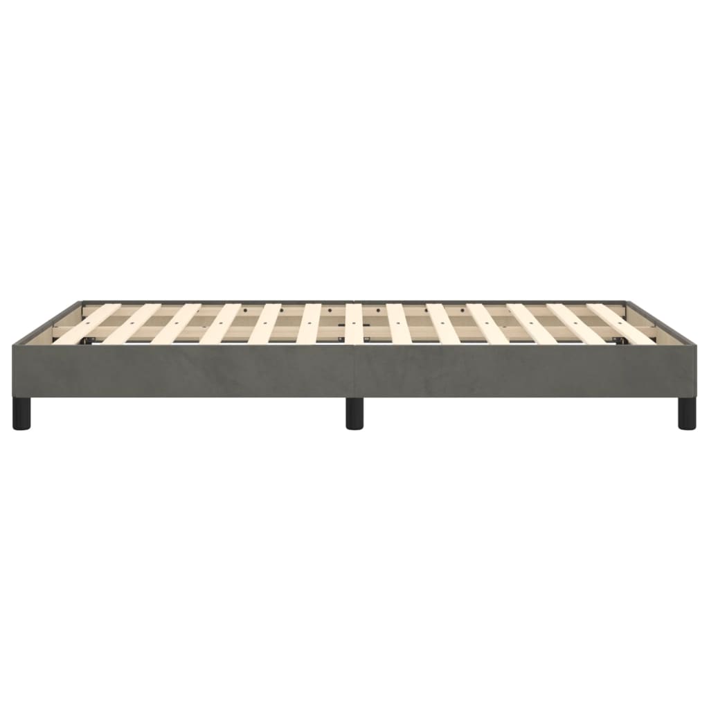 Bettgestell ohne Matratze Dunkelgrau 120x190 cm Samt