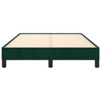 Bettgestell ohne Matratze Dunkelgrün 120x190 cm Samt