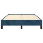 Bettgestell ohne Matratze Dunkelblau 120x190 cm Samt
