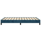 Bettgestell ohne Matratze Dunkelblau 120x190 cm Samt