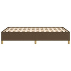 Bettgestell ohne Matratze Dunkelbraun 120x190 cm Stoff