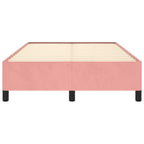 Bettgestell ohne Matratze Rosa 120x190 cm Samt
