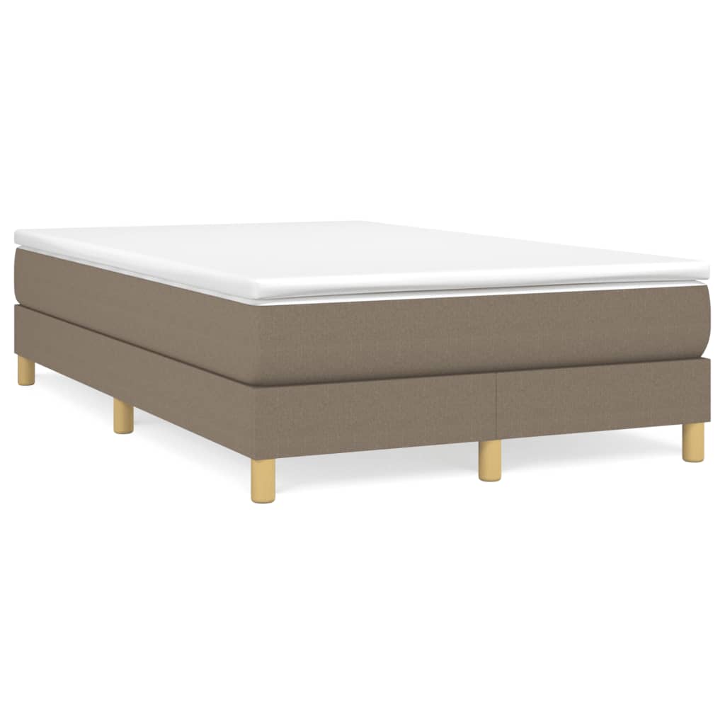 Boxspringbett mit Matratze Taupe 120x190 cm Stoff