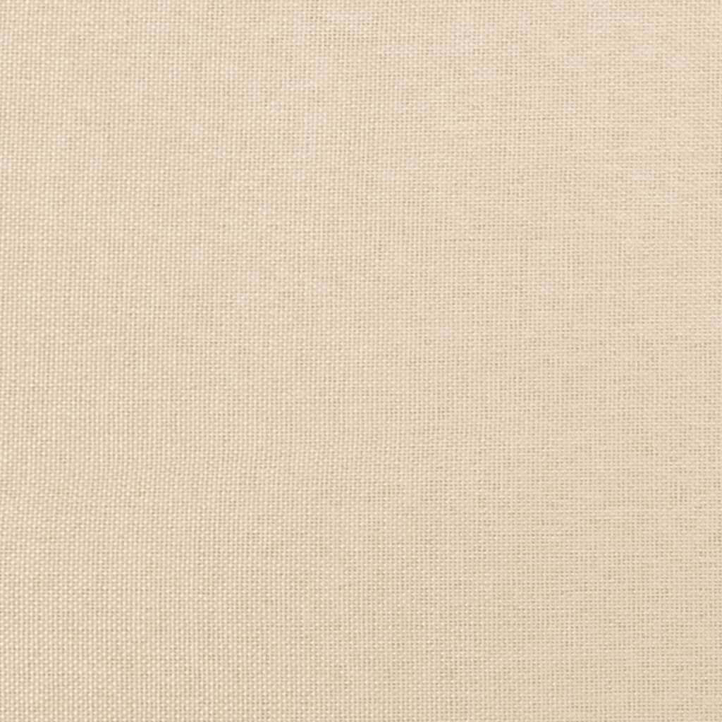 Boxspringbett mit Matratze Creme 120x190 cm Stoff