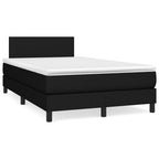 Boxspringbett mit Matratze Schwarz 120x190 cm Stoff