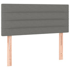 Boxspringbett mit Matratze Dunkelgrau 120x190 cm Stoff