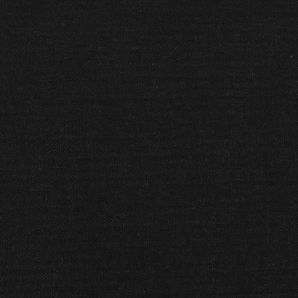 Boxspringbett mit Matratze Schwarz 120x190 cm Stoff