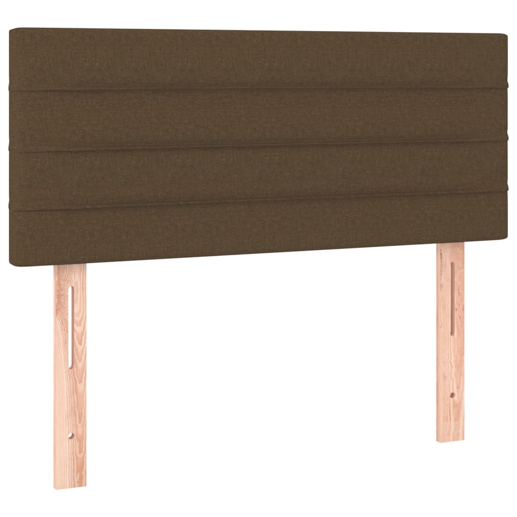 Boxspringbett mit Matratze Dunkelbraun 120x190 cm Stoff