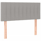 Boxspringbett mit Matratze Hellgrau 120x190 cm Stoff