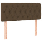 Boxspringbett mit Matratze Dunkelbraun 120x190 cm Stoff