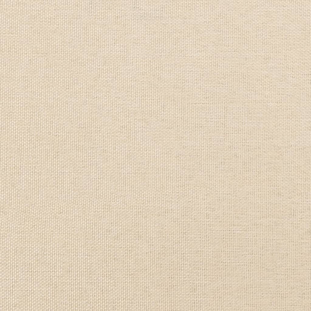 Boxspringbett mit Matratze Creme 120x190 cm Stoff