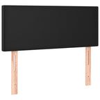 Boxspringbett mit Matratze Schwarz 120x190 cm Kunstleder