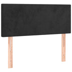 Boxspringbett mit Matratze Schwarz 120x190 cm Samt