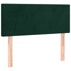 Boxspringbett mit Matratze Dunkelgrün 120x190 cm Samt