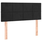 Boxspringbett mit Matratze Schwarz 120x190 cm Samt