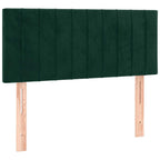 Boxspringbett mit Matratze Dunkelgrün 120x190 cm Samt