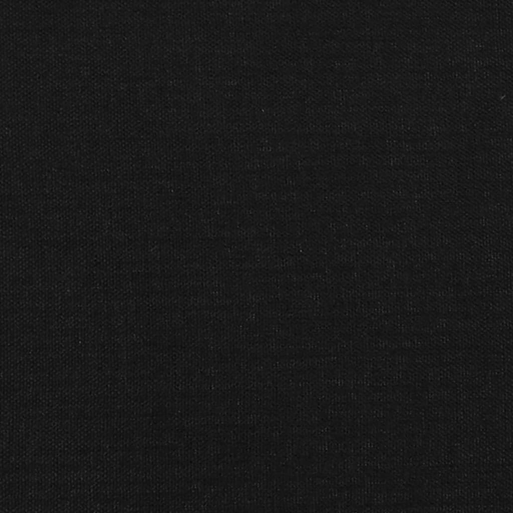 Boxspringbett mit Matratze Schwarz 120x190 cm Stoff