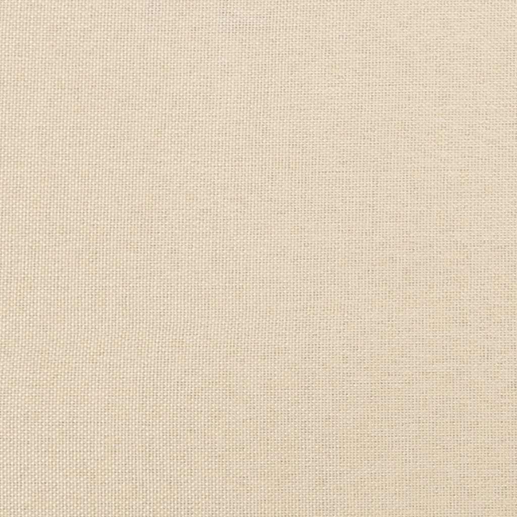 Boxspringbett mit Matratze Creme 120x190 cm Stoff