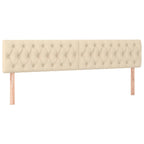 Boxspringbett mit Matratze Creme 120x190 cm Stoff