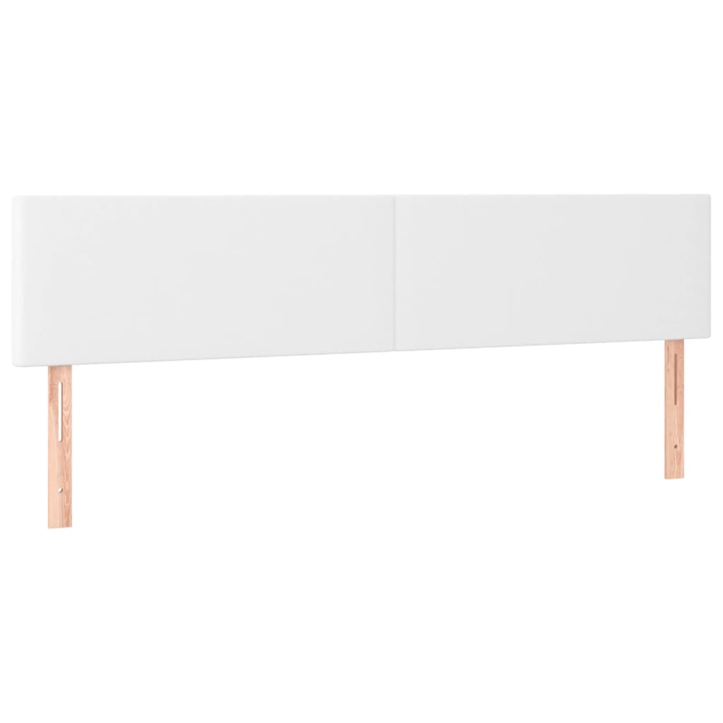 Boxspringbett mit Matratze Weiß 120x190 cm Kunstleder