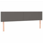 Boxspringbett mit Matratze Grau 120x190 cm Kunstleder