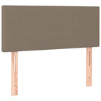 Boxspringbett mit Matratze & LED Taupe 120x190 cm Stoff