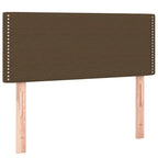Boxspringbett mit Matratze & LED Dunkelbraun 120x190 cm Stoff