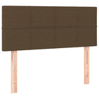 Boxspringbett mit Matratze & LED Dunkelbraun 120x190 cm Stoff