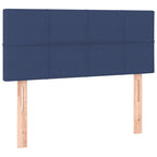 Boxspringbett mit Matratze & LED Blau 120x190 cm Stoff