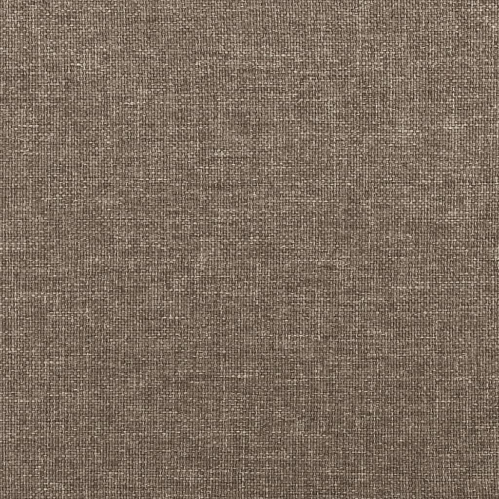 Boxspringbett mit Matratze & LED Taupe 120x190 cm Stoff
