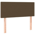 Boxspringbett mit Matratze & LED Dunkelbraun 120x190 cm Stoff