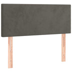 Boxspringbett mit Matratze & LED Dunkelgrau 120x190 cm Samt