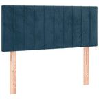 Boxspringbett mit Matratze & LED Dunkelblau 120x190 cm Samt