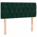 Boxspringbett mit Matratze & LED Dunkelgrün 120x190 cm Samt