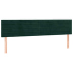 Boxspringbett mit Matratze & LED Dunkelgrün 120x190 cm Samt