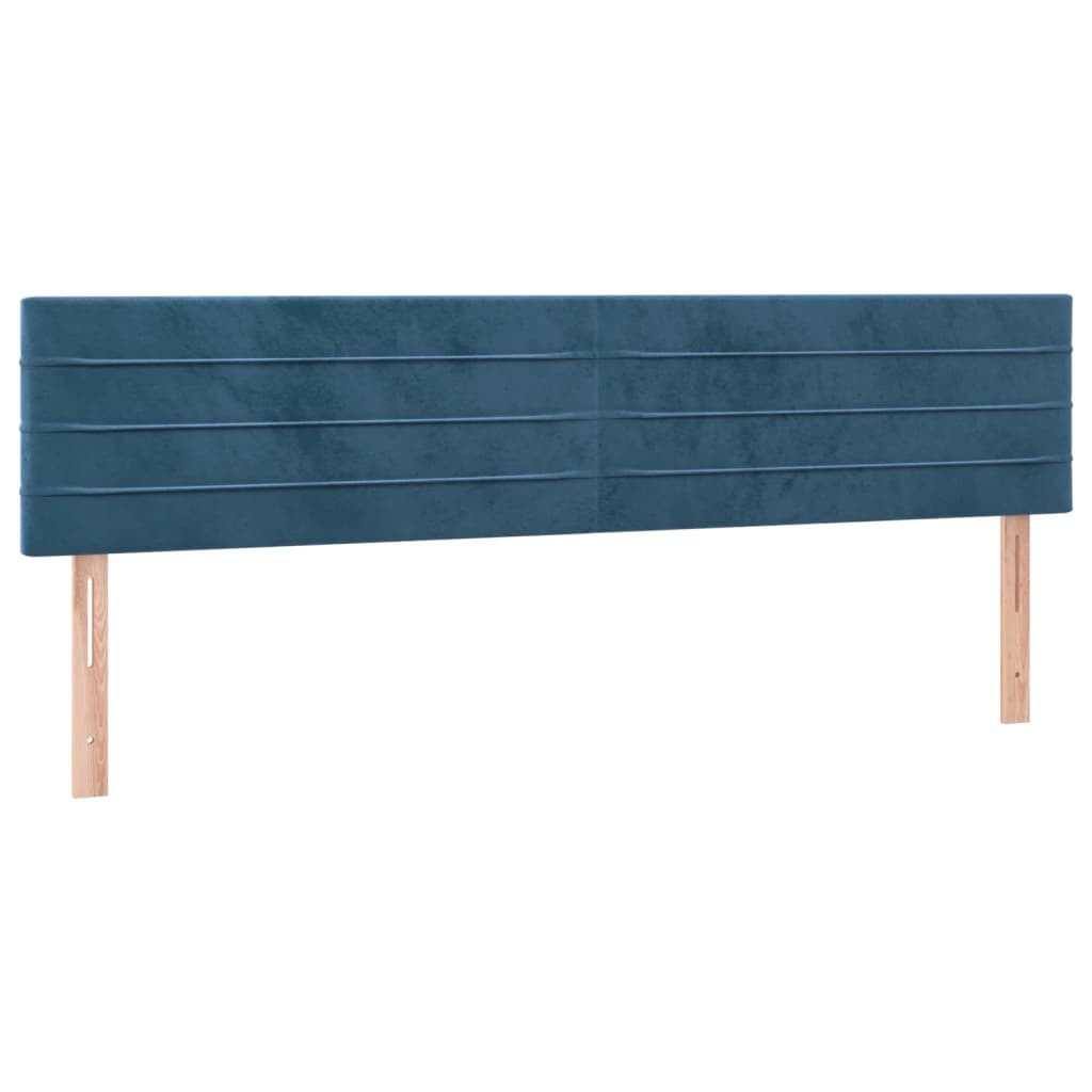 Boxspringbett mit Matratze & LED Dunkelblau 120x190 cm Samt