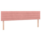 Boxspringbett mit Matratze & LED Rosa 120x190 cm Samt