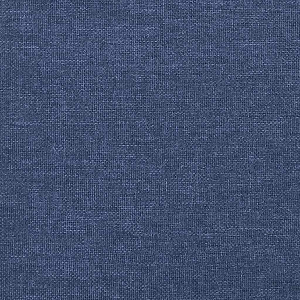 Boxspringbett mit Matratze Blau 120x190 cm Stoff