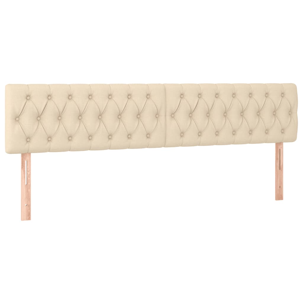 Boxspringbett mit Matratze Creme 120x190 cm Stoff
