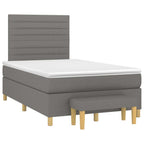 Boxspringbett mit Matratze Schwarz 120x190 cm Stoff