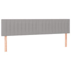 Boxspringbett mit Matratze Hellgrau 120x190 cm Stoff